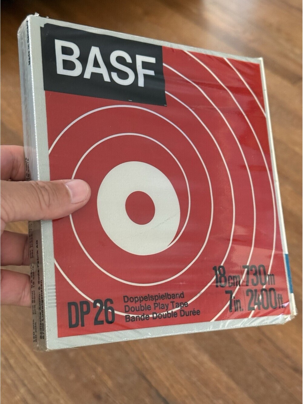 BASF DP 26 TAPE REEL (18cm/730m/7in/2400ftNew, Sealed